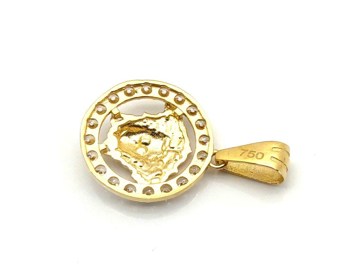 Colgante Oro 18k Con Circonita - Imagen 3