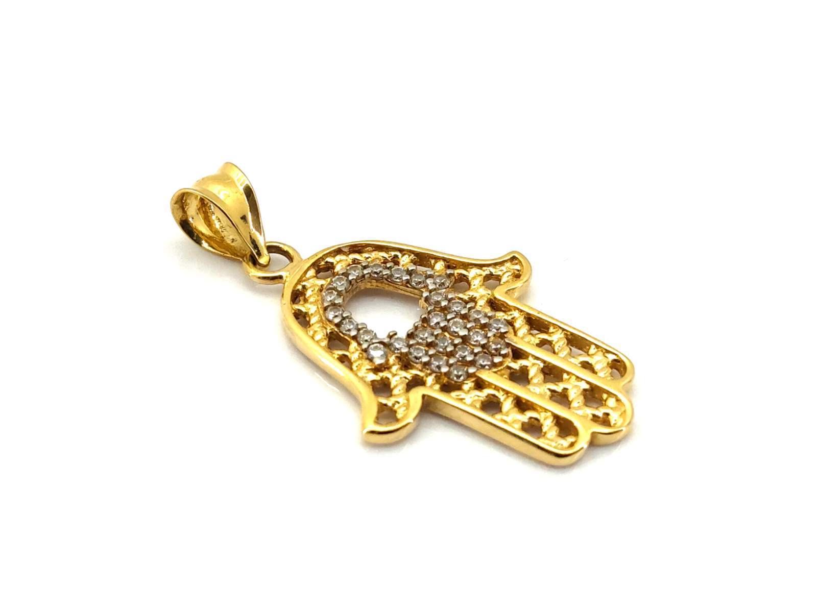 Colgante Oro 18k Con Circonita - Imagen 2