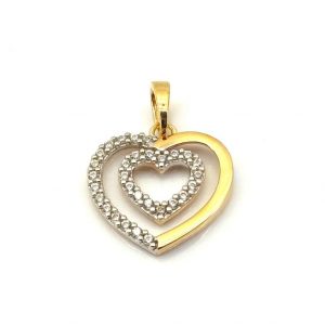 Colgante Oro 18k Con Circonita