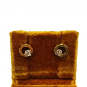 Pendientes Oro 18k Con Circonita