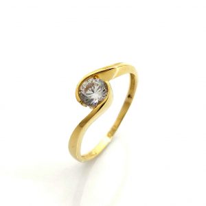 Sortija Oro 18k Con Circonita