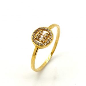 Sortija Oro 18k Con Circonita