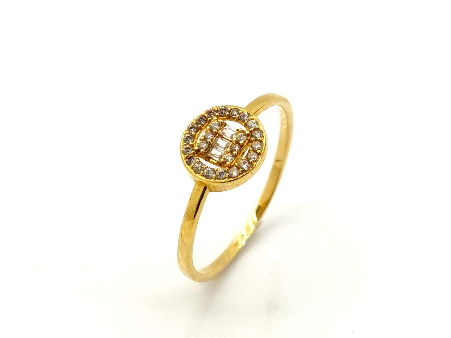 Sortija Oro 18k Con Circonita