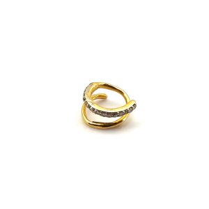 Piercing Oro 18k Con Diamante