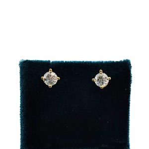 Pendientes Oro 18k Con Circonita