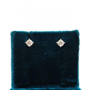 Pendientes Oro 18k Con Circonita
