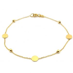 Pulsera Oro 18k Con Circonita