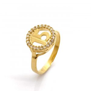 Sortija Oro 18k Con Circonita