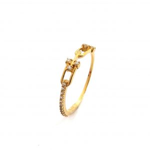 Anillo Oro 18k Con Circonita
