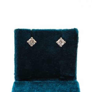 Pendientes Oro 18k Con Circonita