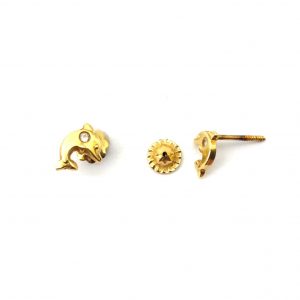 Pendientes Oro 18k Con Circonita