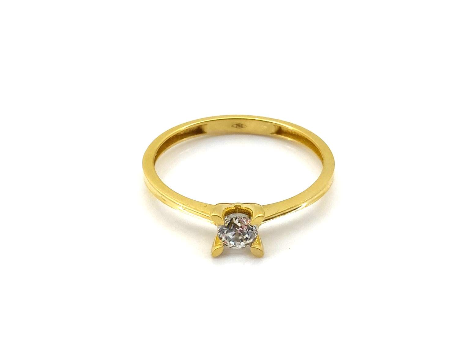Anillo Oro 18k Con Circonita - Imagen 2