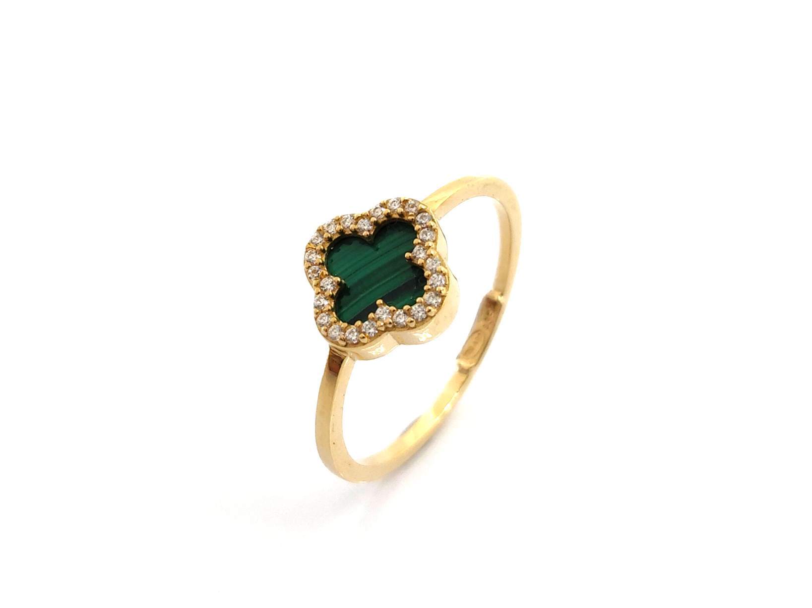Anillo Oro 18k Con Circonita