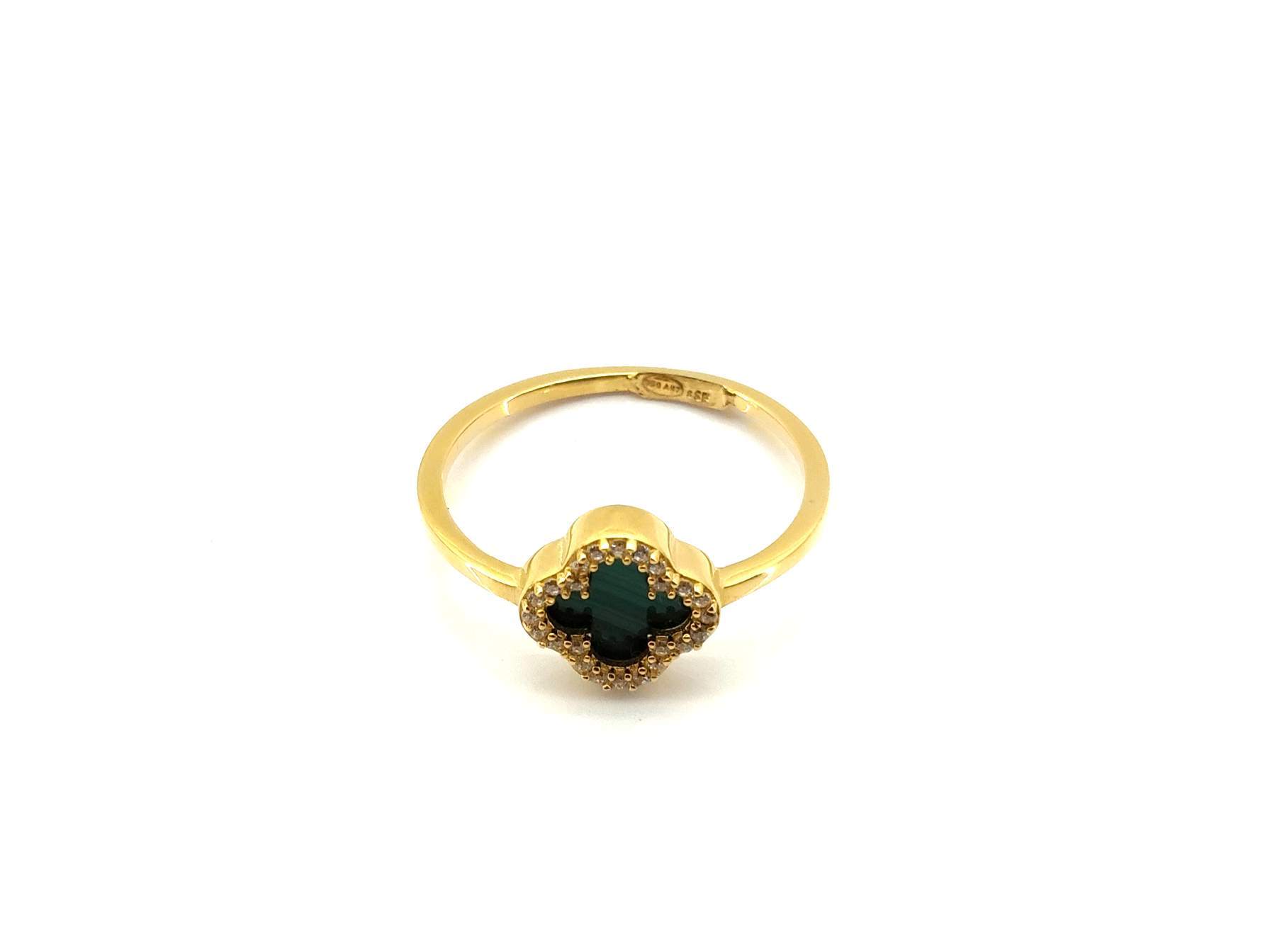 Anillo Oro 18k Con Circonita - Imagen 2