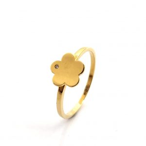 Anillo Oro 18k Con Circonita