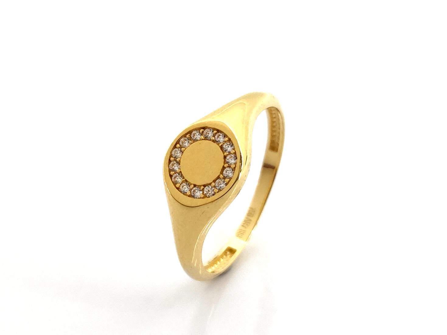 Sello Oro 18k Con Circonita