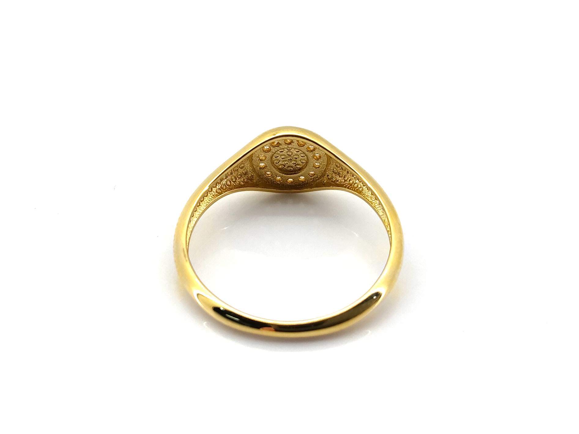 Sello Oro 18k Con Circonita - Imagen 3