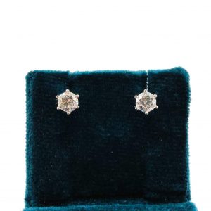 Pendientes Oro 18k Con Circonita