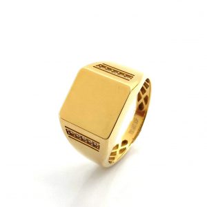 Sello Oro 18k Con Circonita