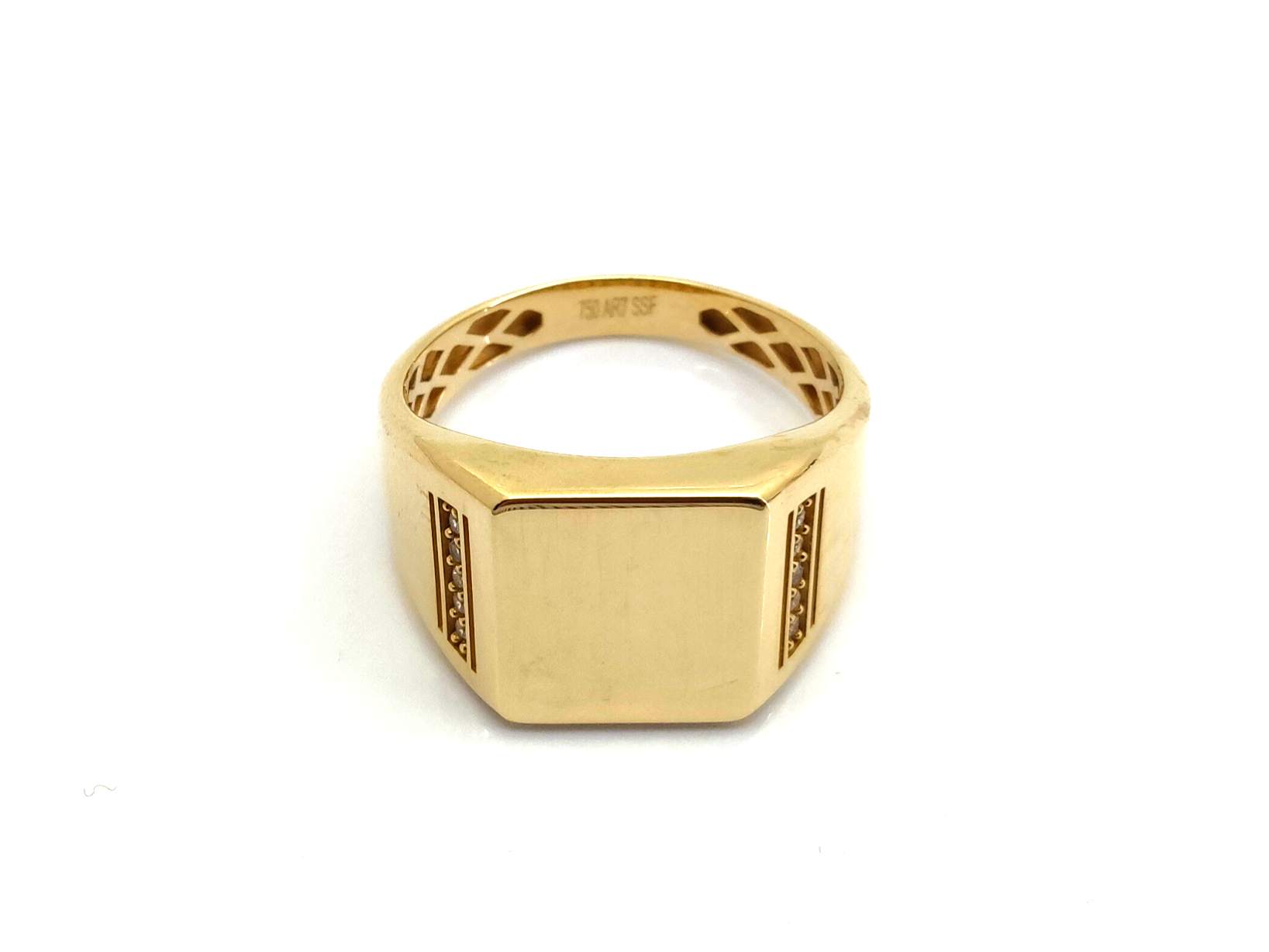 Sello Oro 18k Con Circonita - Imagen 2