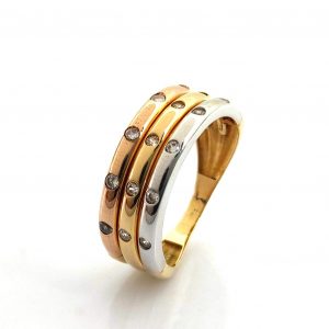 Sortija Oro 18k Con Circonita