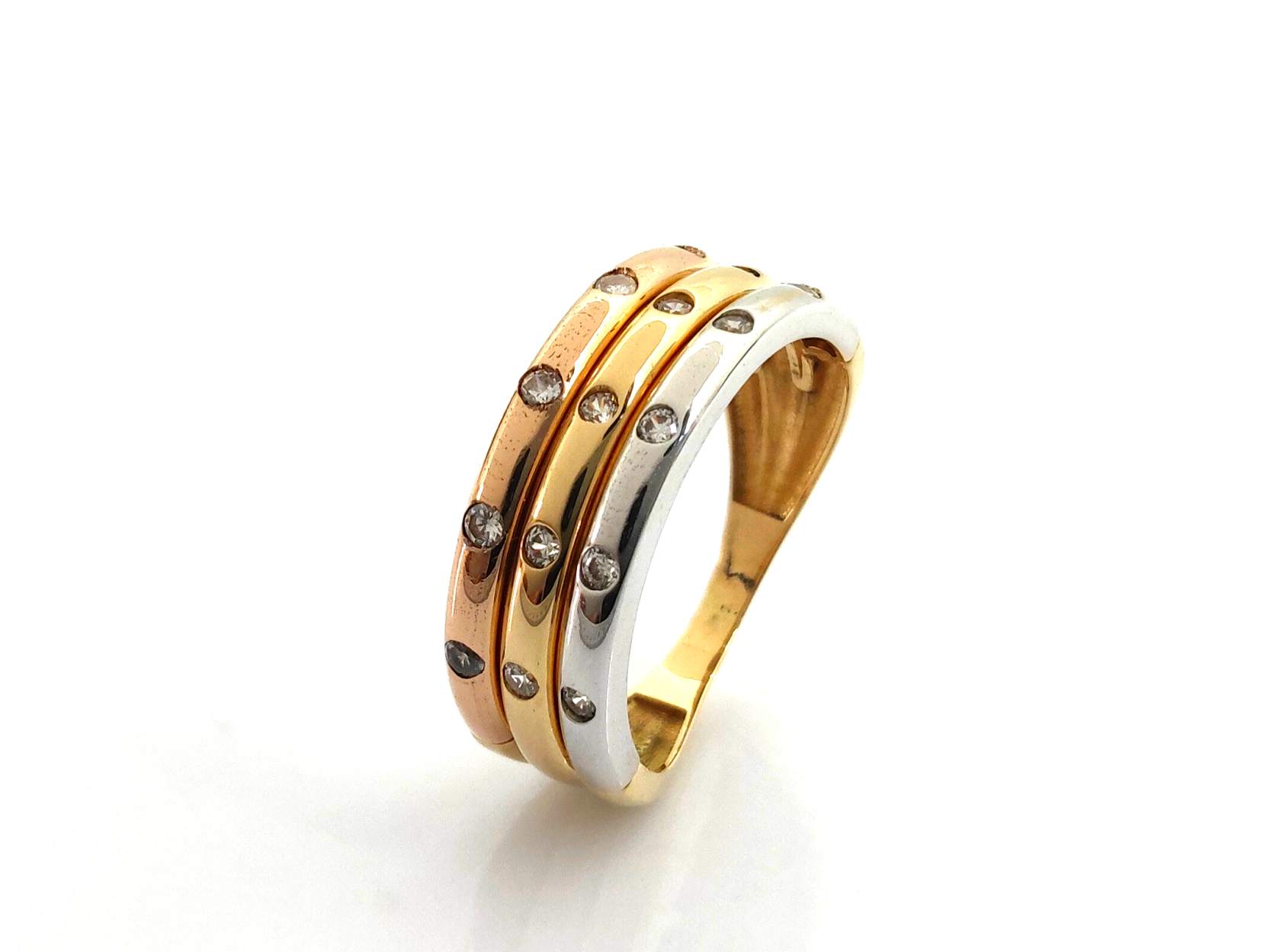 Sortija Oro 18k Con Circonita