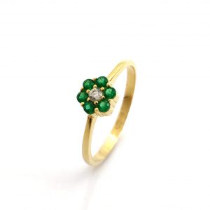 Anillo Oro 18k Con Circonita
