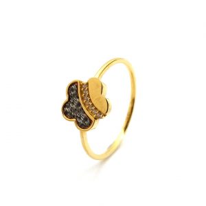 Anillo Oro 18k Con Circonita