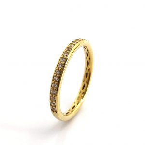 Anillo Oro 18k Con Circonita