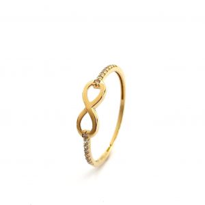 Anillo Oro 18k Con Circonita