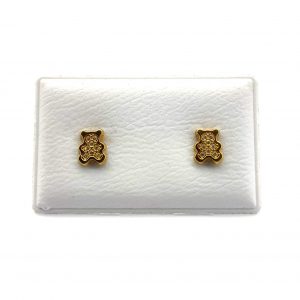Pendientes Oro 18k Con Circonita