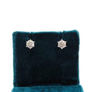 Pendientes Oro 18k Con Circonita