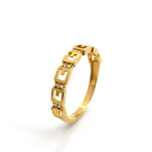 Anillo Oro 18k Con Circonita
