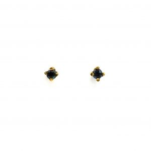 Pendientes Oro 18k Con Esmeralda
