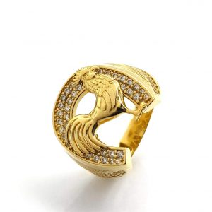 Sello Oro 18k Con Circonita