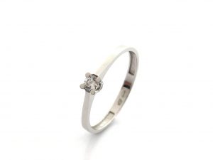 Anillo Oro 18k Con Circonita