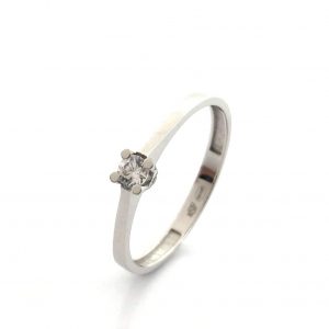 Anillo Oro 18k Con Circonita