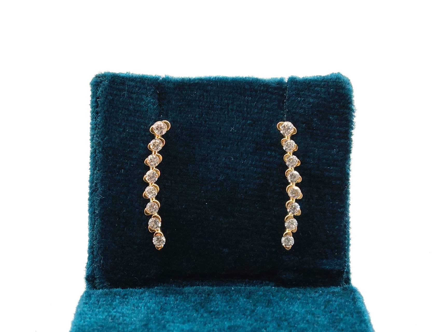 Pendientes Oro 18k Con Circonita