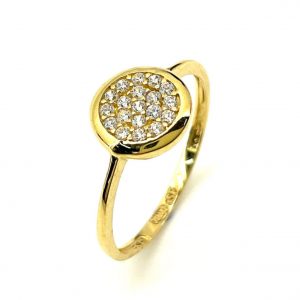 Sortija Oro 18k Con Circonita