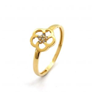 Sortija Oro 18k Con Circonita