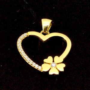 Colgante Oro 18k Con Circonita