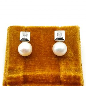 Pendientes Oro 18k Con Circonita