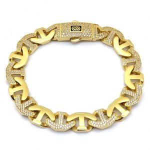 Pulsera Oro 18k Con Circonita