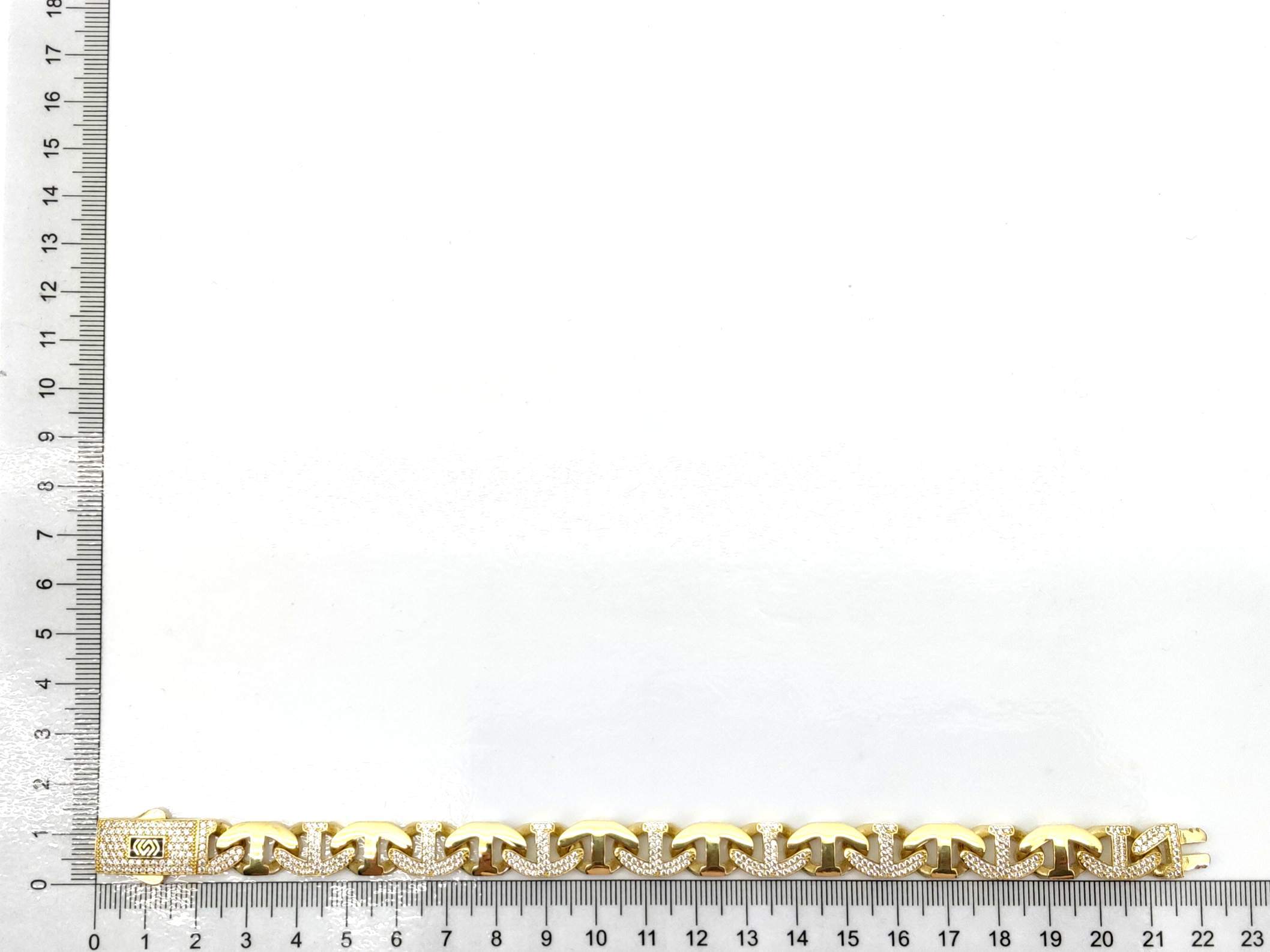 Pulsera Oro 18k Con Circonita - Imagen 4