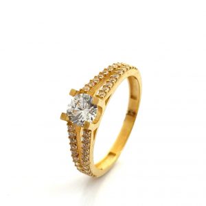 Sortija Oro 18k Con Circonita