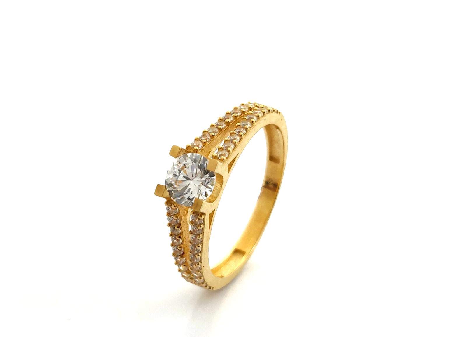 Sortija Oro 18k Con Circonita