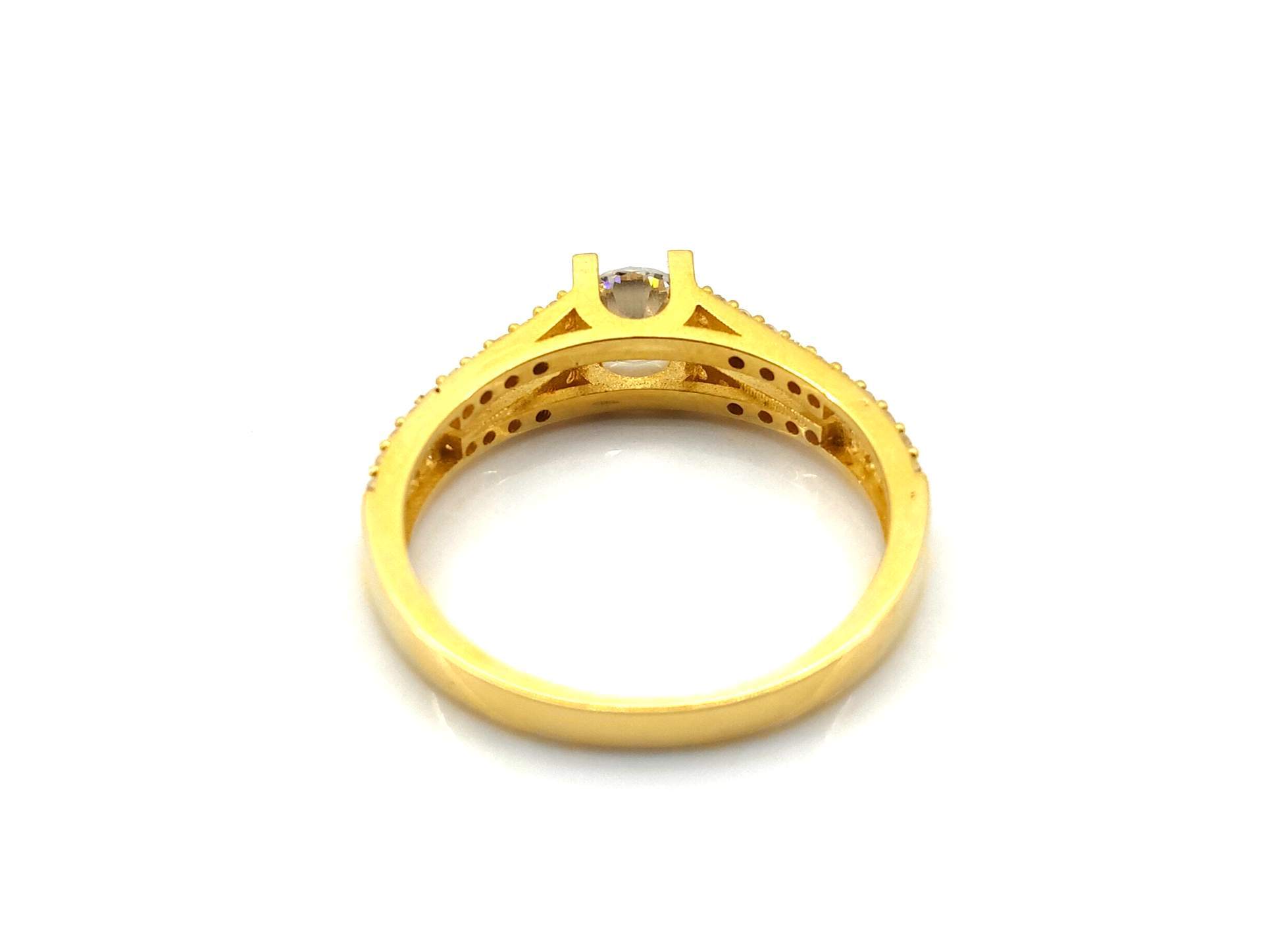 Sortija Oro 18k Con Circonita - Imagen 3