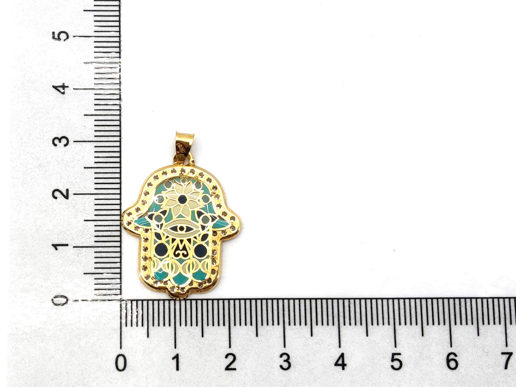 Colgante Oro 18k Con Circonita - Imagen 4