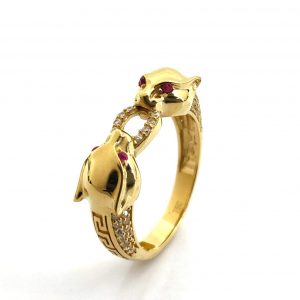 Sortija Oro 18k Con Circonita