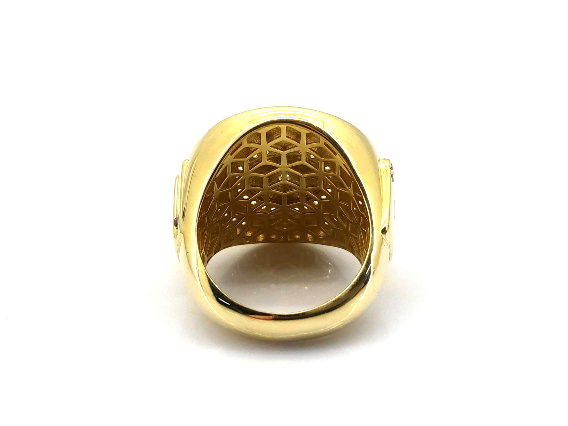 Sello Oro 18k Con Circonita - Imagen 3